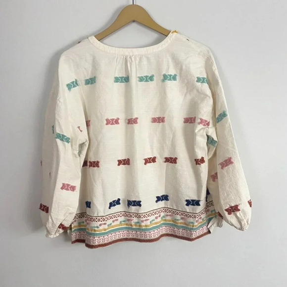 Lou & Grey Embroidered Boho Peasant Top - Picture 12 of 15